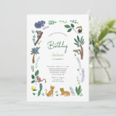 トラジャングル動物誕生日 招待状 (スタンド正面)