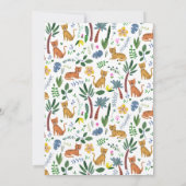 トラジャングル動物誕生日 招待状 (裏面)