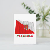 トラスカラなびく準公式国旗 ポストカード (スタンド正面)