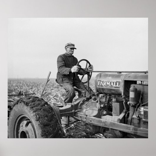 トラスティ古いトラクター, 1930s ポスター (正面)