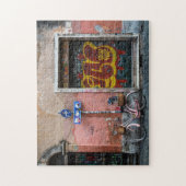 トラステヴェレ自転車カラフルドア ジグソーパズル (縦)