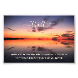 トラストインスパイア引用文サンセット写真 フォトプリント           