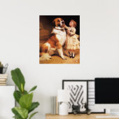 トラストバイチャールズバートン理容師サンバーナルドッグ ポスター (ホームオフィス)