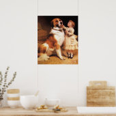 トラストバイチャールズバートン理容師サンバーナルドッグ ポスター (キッチン)