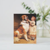 トラストバイチャールズバートン理容師サンバーナルドッグ ポストカード (スタンド正面)