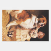 トラストバイチャールズバートン理容師サンバーナルドッグ ラッピングペーパーシート (正面3)