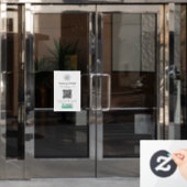 トラストパイロットレビュー |ビジネスレビューリンクQRコード ウィンドウサイン (オフィスドア)