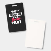 トラストマイアムドローンパイロット バッジ (Front & Back)