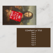 トラストモナリザのモットー 名刺 (正面/裏面)