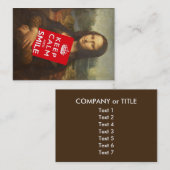 トラストモナリザのモットー 名刺 (正面/裏面)