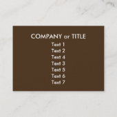 トラストモナリザのモットー 名刺 (裏面)