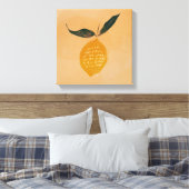 トラスト引用文とレモ感動的ン – ホームデコール キャンバスプリント (インサイチュ (寝室))