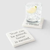 トラスト&オナーマーブルストーンコースター ストーンコースター (横)