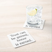 トラスト&オナー紙コースター スクエアペーパーコースター (インサイチュ)