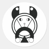 トラタイガージオメトリック〔占星術の〕十二宮図 ラウンドシール (正面)