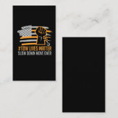 トラッカーを牽引する米国のトラック運転手 名刺 (正面/裏面)