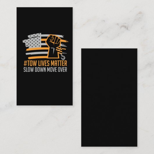 トラッカーを牽引する米国のトラック運転手 名刺 (正面/裏面)