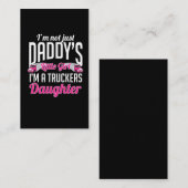 トラッカーガール·トラック·ドライバー·ドーター 名刺 (正面/裏面)