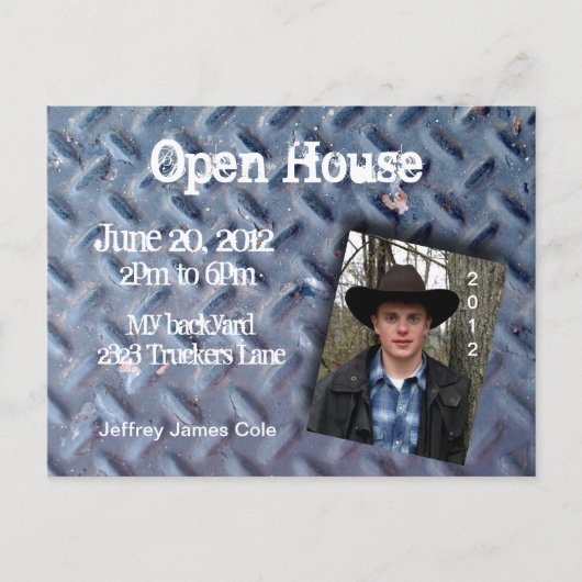 トラッカートレッドオープンハウスポストカード インビテーションポストカード (正面)