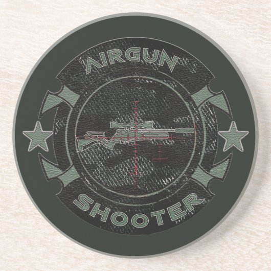 トラッカーハットボタンキーチェーンウォッチ式Tシャツ屋外 コースター (正面)