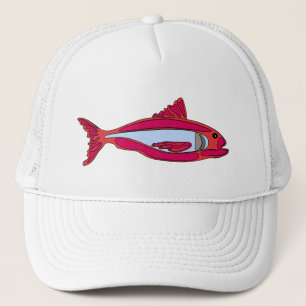 トラッカーハット魚 キャップ