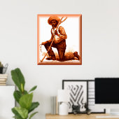 "トラッカー~オーストラリアのアボリジニ" ポスター (ホームオフィス)