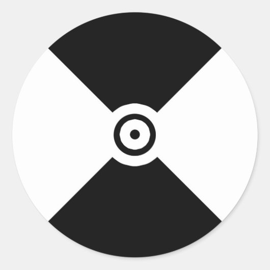 トラッキングマーカーの種類1 ラウンドシール (正面)