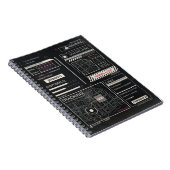 トラッキング – テクノ – ブルタリストストリートウェアデザイン ノートブック (右側)