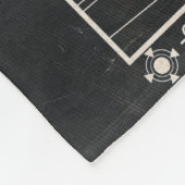 トラッキング – テクノ – ブルタリストストリートウェアデザイン フリースブランケット (角)