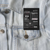 トラッキング – テクノ – ブルタリストストリートウェアデザイン 缶バッジ (インサイチュ)