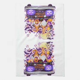 トラッキンハロウィーン格言 キッチンタオル