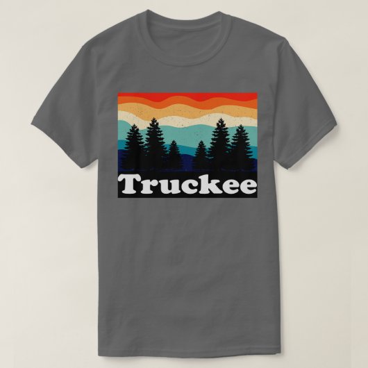 トラッキーレイクタホレトロ Tシャツ (デザイン正面)