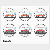 トラックありがとう、ドライブ誕生日、シャワー ラウンドシール (シート)