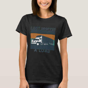 トラックおもしろいカーのシャツ私はロードヴィンテージを落とした Tシャツ
