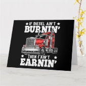 トラックおもしろいカーのトレーラー運転手ギフト カード (黄色い花)