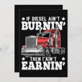 トラックおもしろいカーのトレーラー運転手ギフト シーズンカード (正面/裏面)