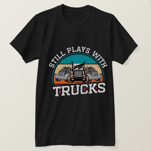 トラックおもしろいカーシャツ、トラック運転手ギフト、トラック運転手Tシャツ Tシャツ (デザイン正面)