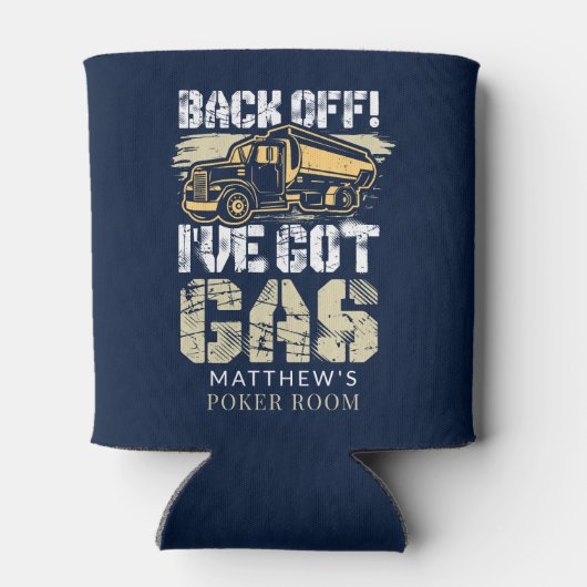 トラックおもしろいドライバーゲームキャビンカスタム 缶クーラー (裏面)