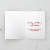 トラックおもしろい会社クリスマスカード シーズンカード (内部)