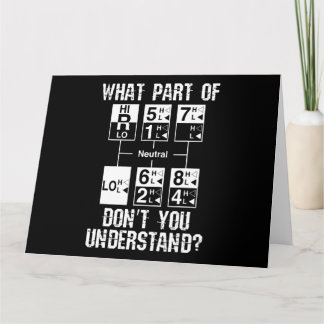 トラックおもしろい運転手はギフトを理解していない カード