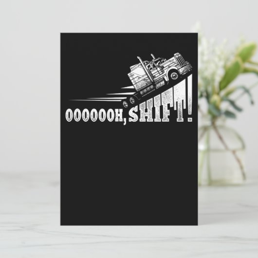 トラックおもしろい運転手トラック運転手ギフト シーズンカード (スタンド正面)