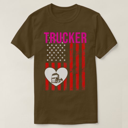 トラックおもしろい運転手2958 Tシャツ (デザイン正面)