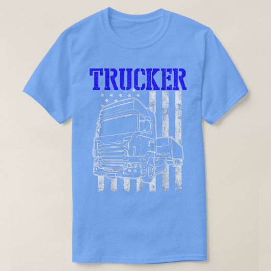 トラックおもしろい運転手2991 Tシャツ (デザイン正面)