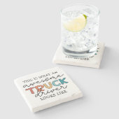 トラックおもしろい運転手 |牽引素晴らしトラックドライバー ストーンコースター (横)