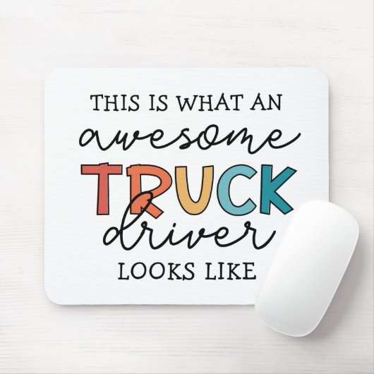 トラックおもしろい運転手 |牽引素晴らしトラックドライバー マウスパッド (マウス)