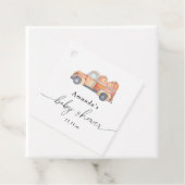 トラックかぼちゃの秋のベビーシャワー フェイバータグ (インサイチュ)