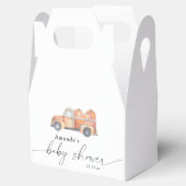 トラックかぼちゃの秋のベビーシャワー フェイバーボックス (オープン)