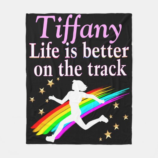 トラックかわいらしスターパーソナライズされたフリースブランケット フリースブランケット (正面)