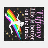 トラックかわいらしスターパーソナライズされたフリースブランケット フリースブランケット (正面(横))