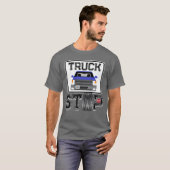 トラックが止まるクールな輸送 Tシャツ (正面フル)